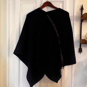 Lululemon Navy Blue Poncho One Size 100% Merino Wool